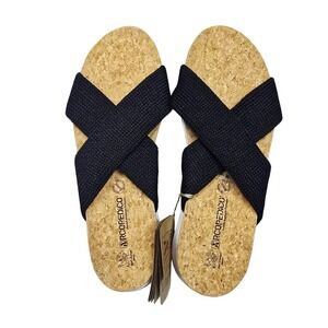 Arcopedico Women's Black Cork Footbed Comfort Sandals Size EU 41 / US 10